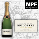 Personalised Birthday Champagne Bottle Label