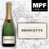 Personalised Birthday Champagne Bottle Label - 2 Styles - 18th 21st 30th 40th
