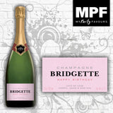 Personalised Birthday Champagne Bottle Label - 2 Styles - 18th 21st 30th 40th