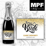 Personalised Bride - Hen Champagne Prosecco Bottle Label