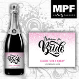 Personalised Bride - Hen Champagne Prosecco Bottle Label