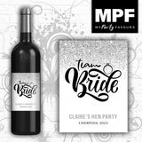 Personalised Bride - Hen Wine Bottle Label