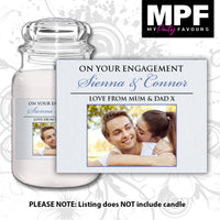 Personalised Birthday Photo Candle Label Sticker - any occasion