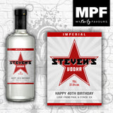 Personalised Birthday Vodka Bottle Label 18th 21st 30th 40th - Any Occasion
