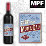 Personalised Christmas Wine Bottle Label - Jam Shed - Cheap Secret Santa Gift