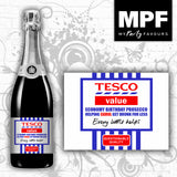 Personalised Birthday Vodka Gin Whisky Prosecco Value Bottle Label - Funny Novely Gift