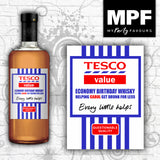 Personalised Birthday Vodka Gin Whisky Prosecco Value Bottle Label - Funny Novely Gift