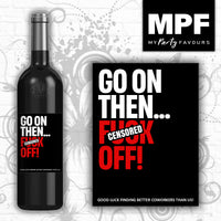 Personalised New Job Leaving Wine Bottle Label - Good Luck - Funny Rude