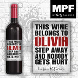 Personalised Vodka Gin Wine Bottle Label Gift - Birthday CHRISTMAS Wedding Any Occasion
