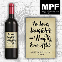 Personalised Wedding/Engagement Wine Bottle Label - Perfect for table settings