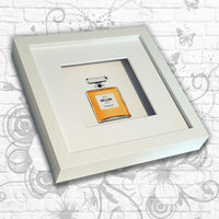 Perfume Print 'No.1' Sister/Mum/Daughter Art Box Frame (Gold)