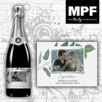 Personalised Photo Wine/Champagne/Prosecco Bottle Label - Wedding/Anniversary/Engagement