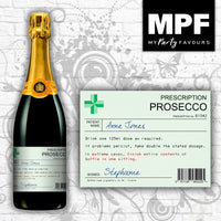 Personalised Prescription Wine/Gin/Vodka/Whisky/Prosecco Bottle Label - Birthday/Christmas Gift