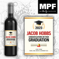 Personalised Graduation Wine/Champagne/Prosecco Bottle Label - University Graduate