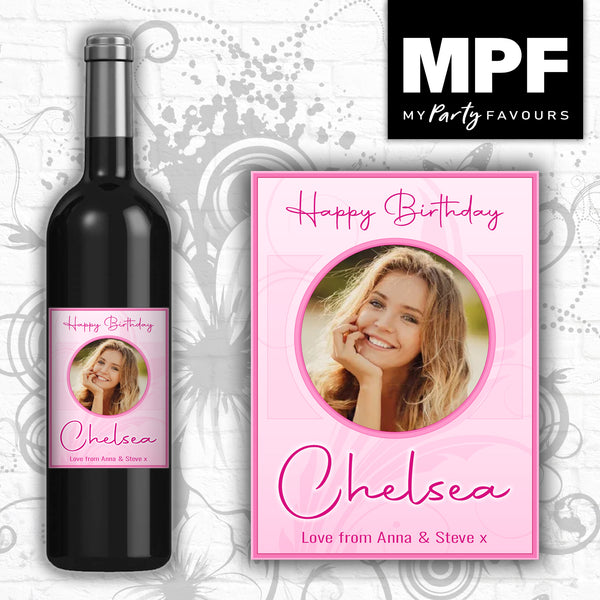 Copy of Personalised Photo Bottle Label - Wine Gin Vodka - Birthday - Any Occasion