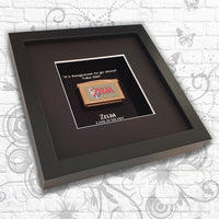 Zelda 'A Link to the Past' Gold GameBoy Advance Cartridge Art Frame